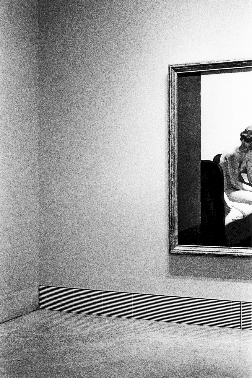 Untitled (Hopper and corner), silver gelatin photograph by Mikael Siirilä