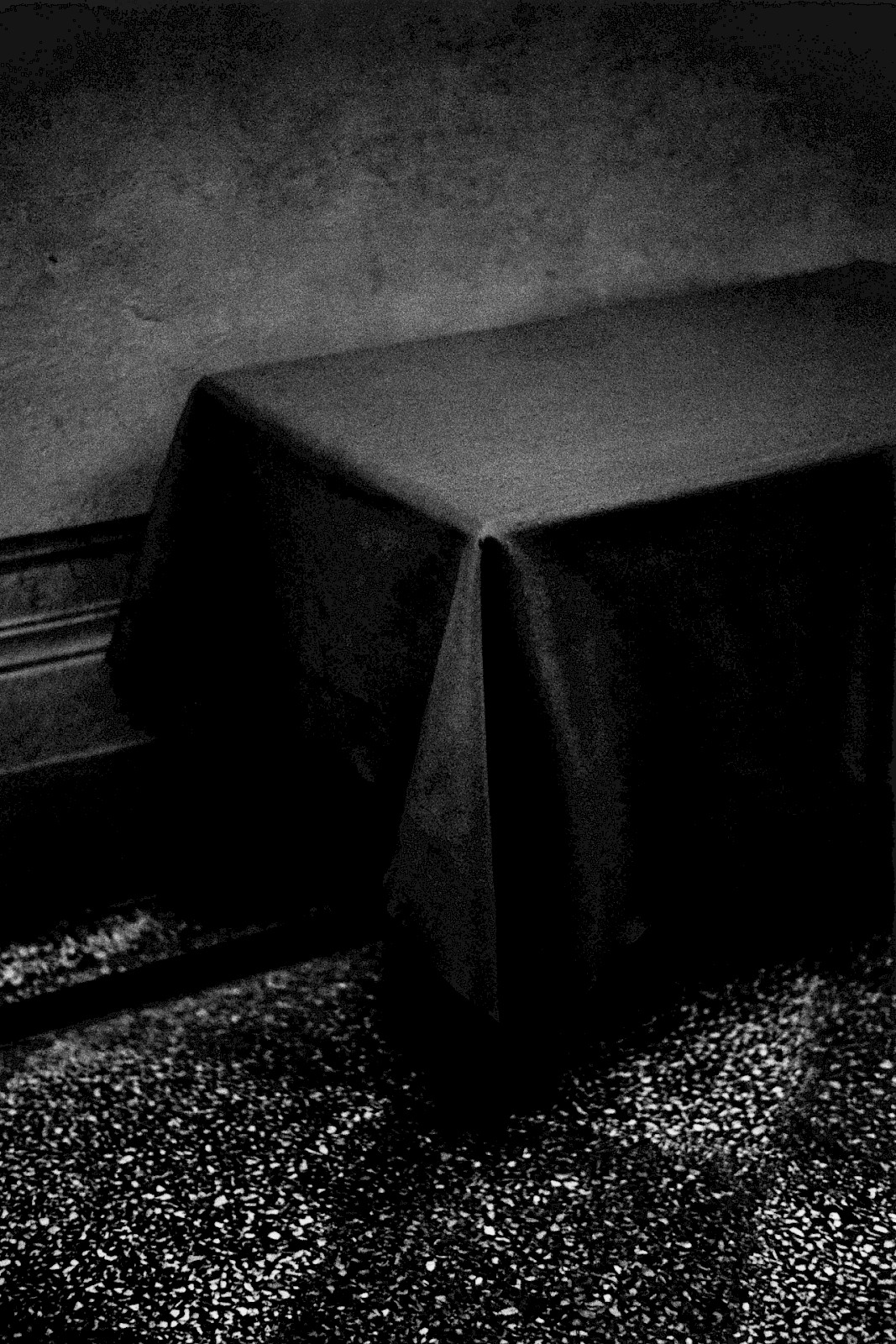 Untitled (table and floor), silver gelatin photograph by Mikael Siirilä
