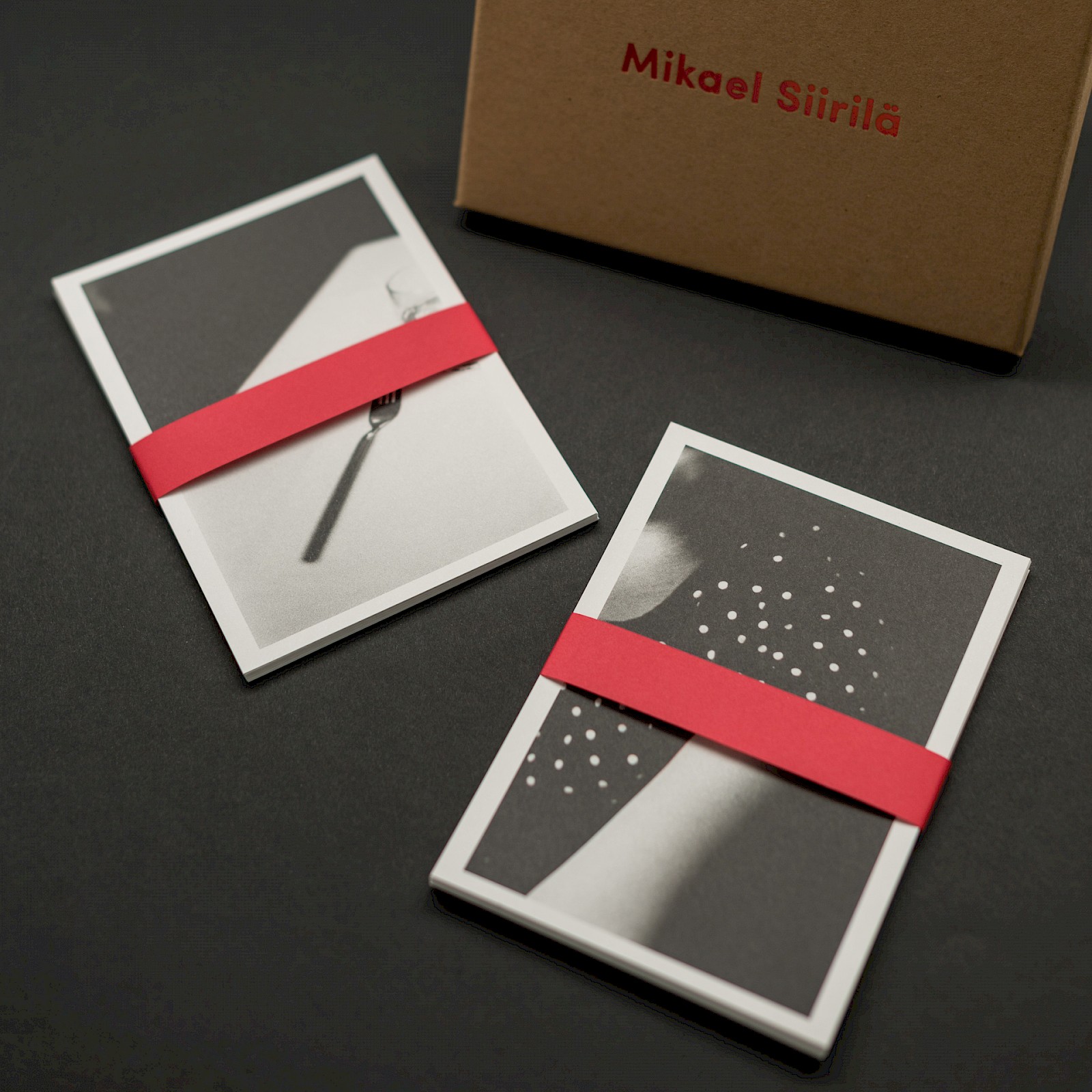 Two sets of cards, one to keep and another to use